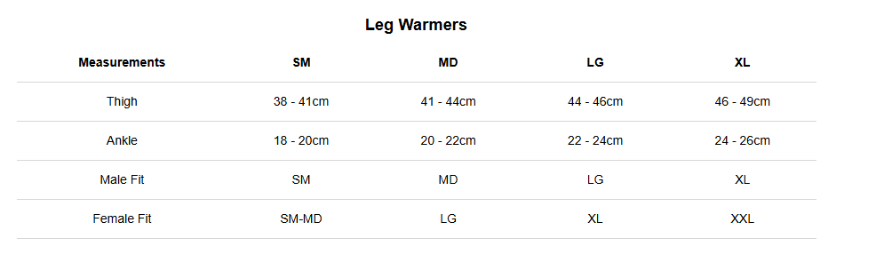 Azur Leg Warmers with Artica Black