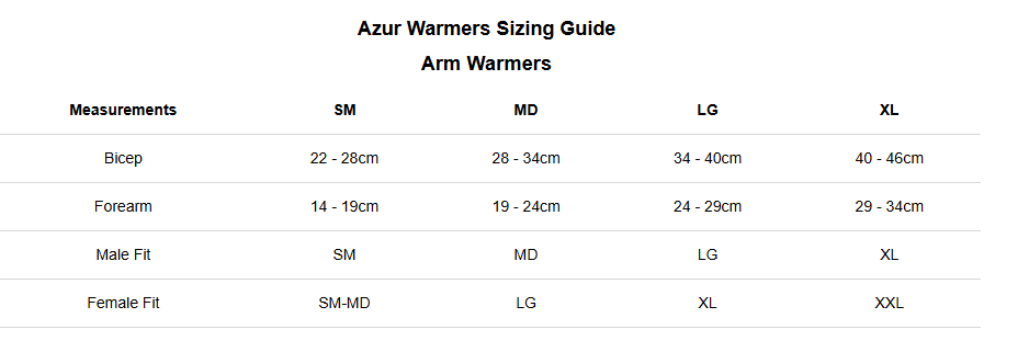Azur Arm Warmers with Artica Black
