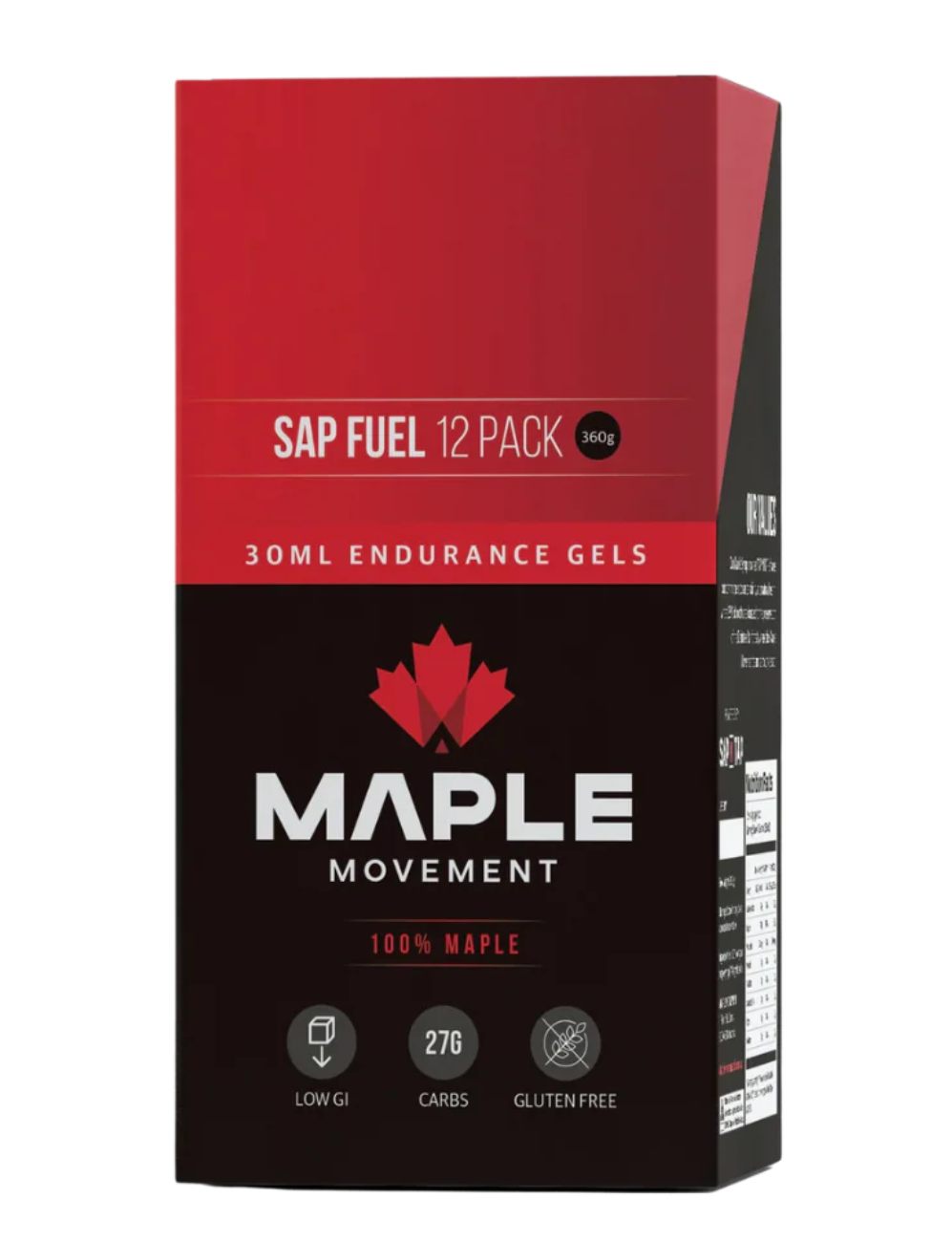 Maple Movement - Sap Fuel Energy Gel (single gels & boxes of 12)