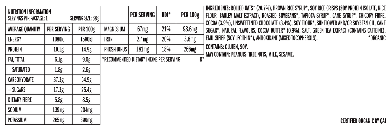 Clif Bars - Cool Mint Chocolate (with caffeine) CLEARANCE