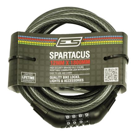 ES Spartacus Combo Bike Lock - 12x1800mm