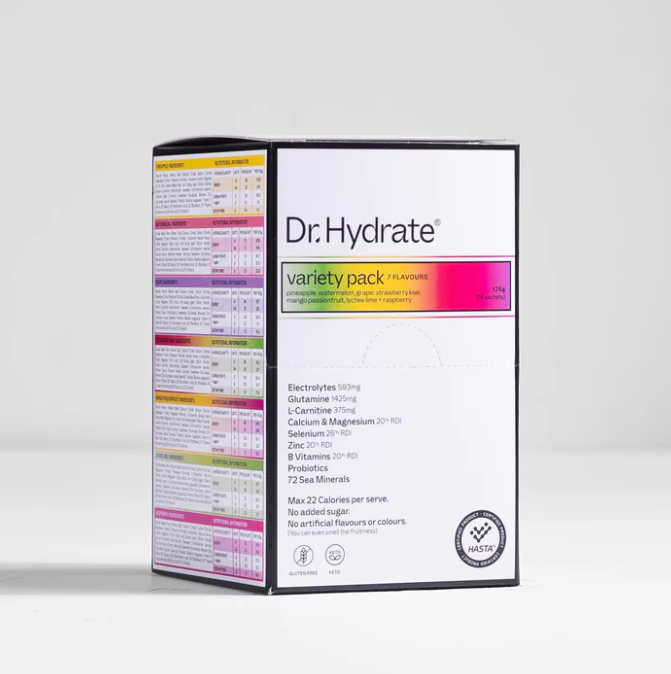 Dr. Hydrate Sachet Packs (various flavours)