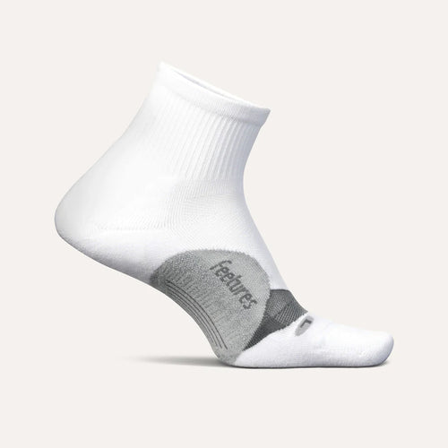 Feetures Socks - Elite Ultra Light Cushion 1/4 Length - White