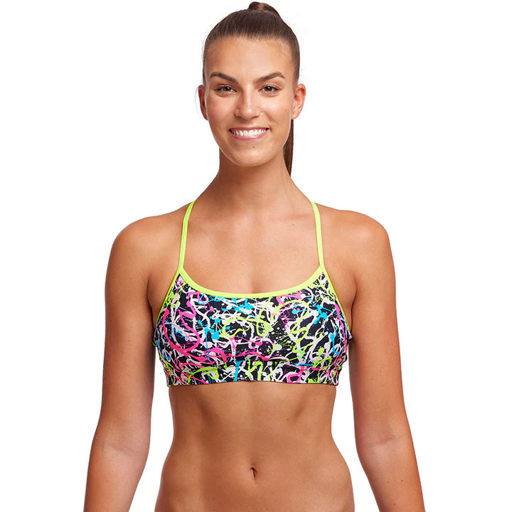 Funkita - Ladies Swim Crop Top - Messed Up