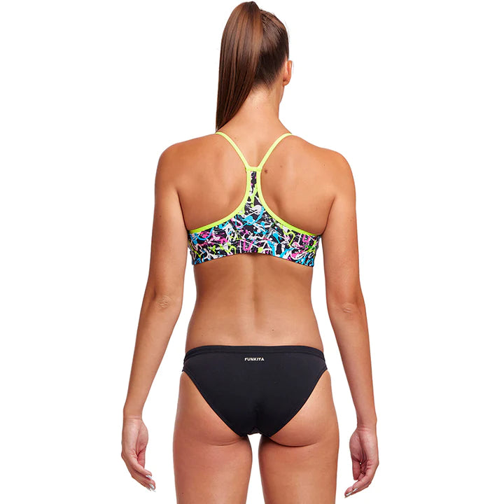 Funkita - Ladies Swim Crop Top - Messed Up
