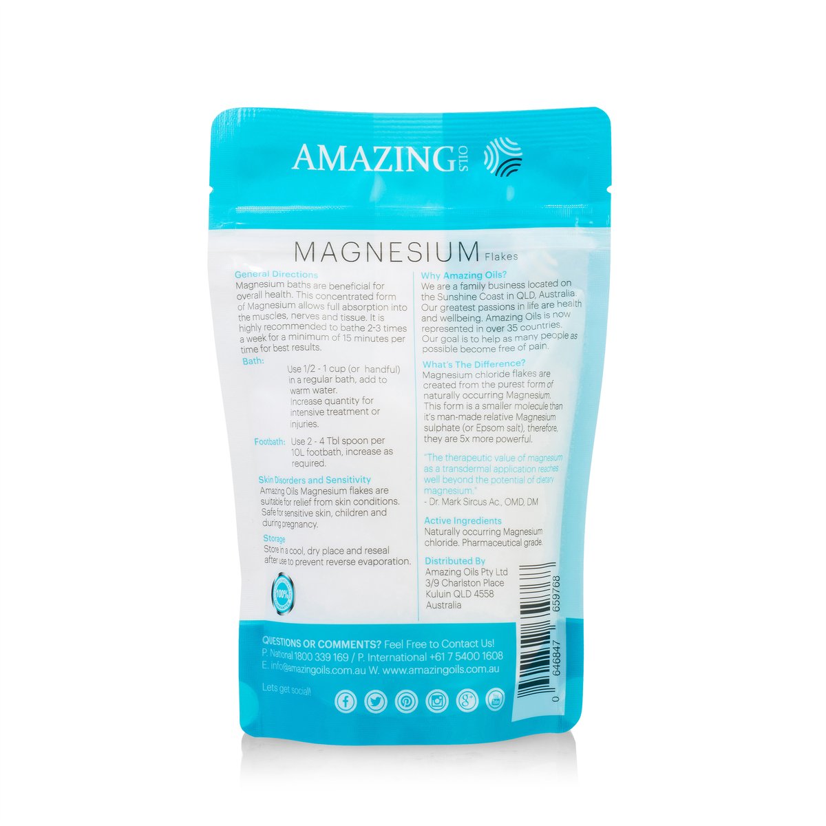 Amazing Oils Magnesium Bath Flakes