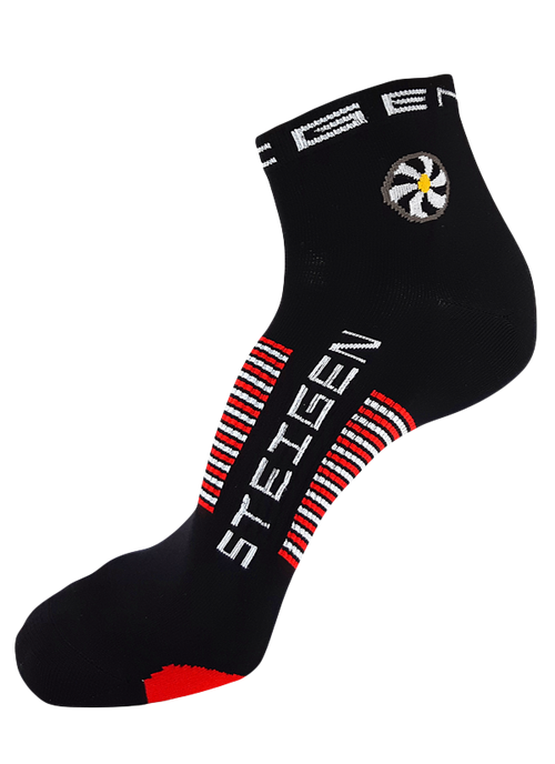 Steigen Socks - 1/4 Length - Black (Big Foot 12+)