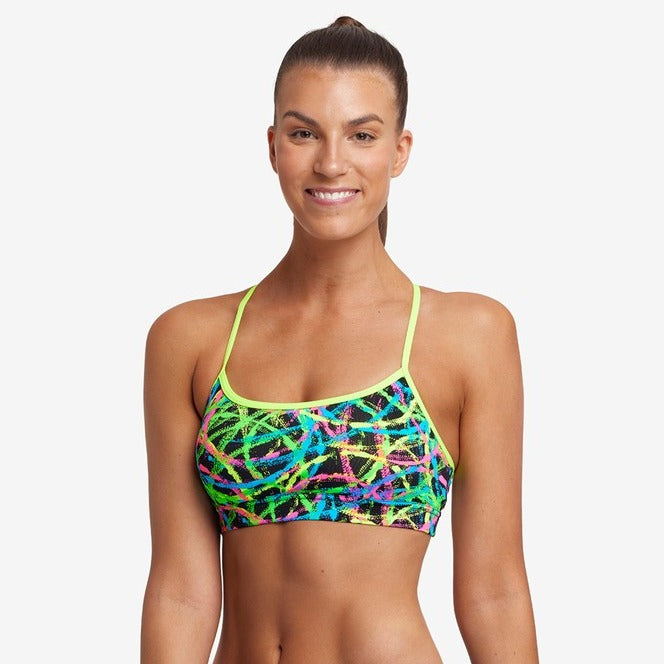 Funkita - Ladies Swim Crop Top - Burnouts