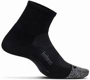 Feetures Socks - Elite Light Cushion - 1/4 Length - Black