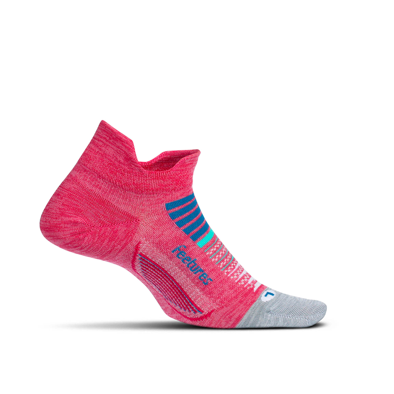 Feetures Socks - Elite Ultra Light Cushion - No Tab - Quasar Pink