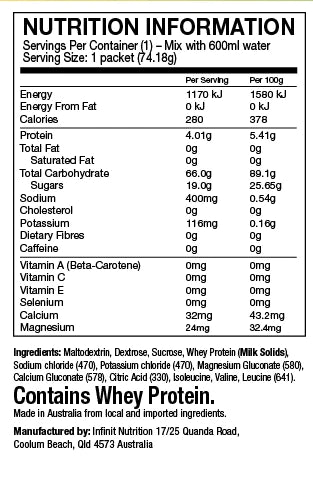 Infinit Nutrition - Go Far - Raspberry CLEARANCE