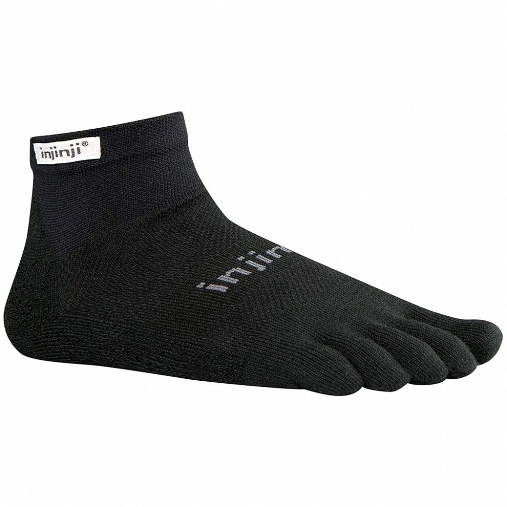 Injinji Socks - RUN 2.0 Original Weight - Mini Crew - Black