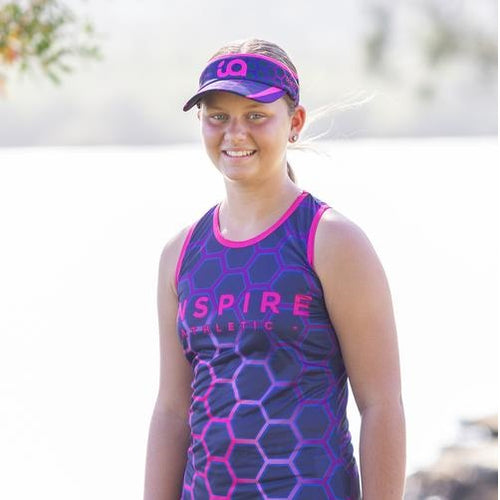 Inspire Athletic Pink Hex Running Visor
