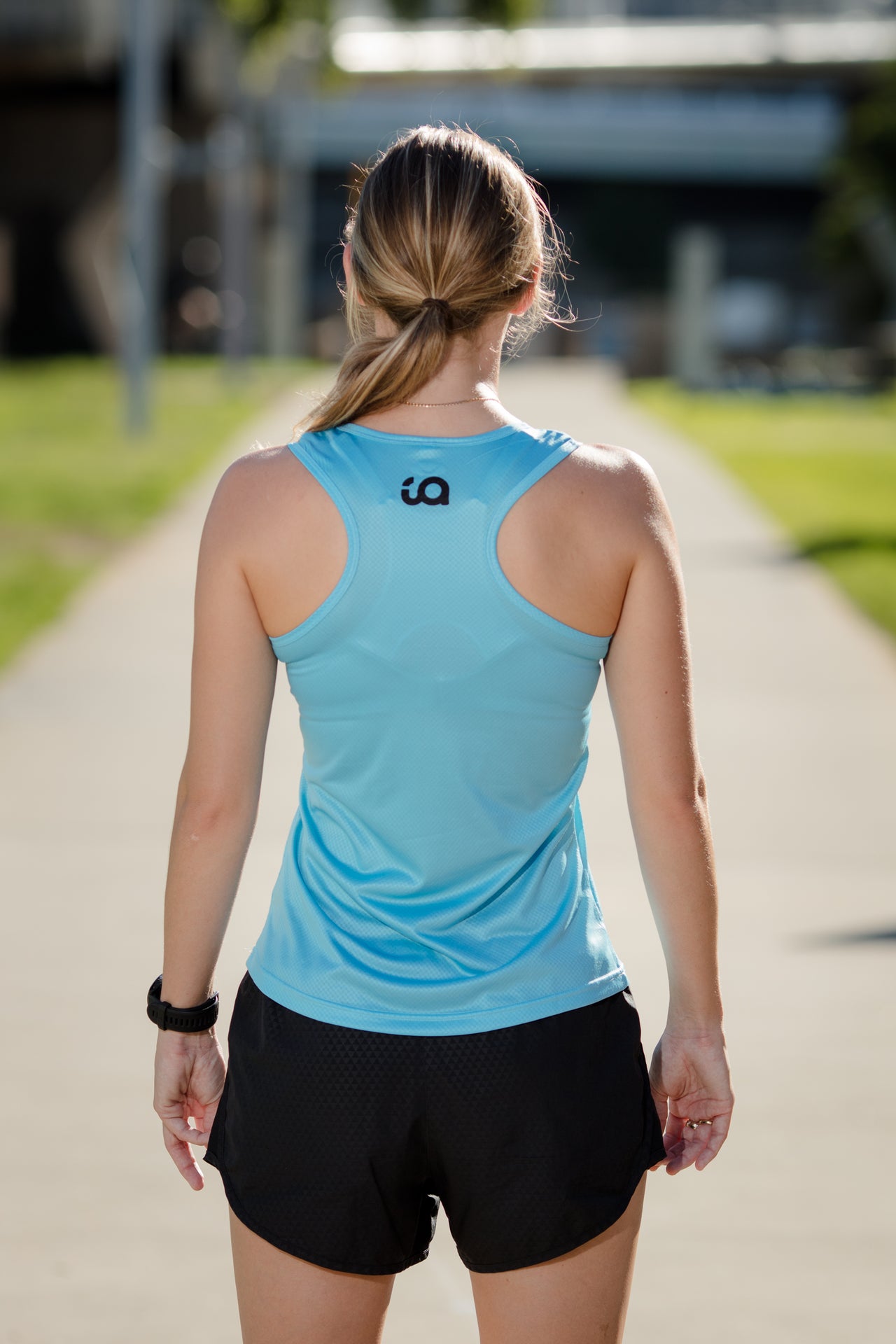 Ladies IA Running Singlet - Blue
