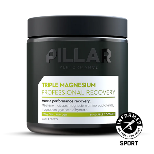 PILLAR Performance - Triple Magnesium Recovery Powder - Pineapple Coconut (available in jar and pouch)